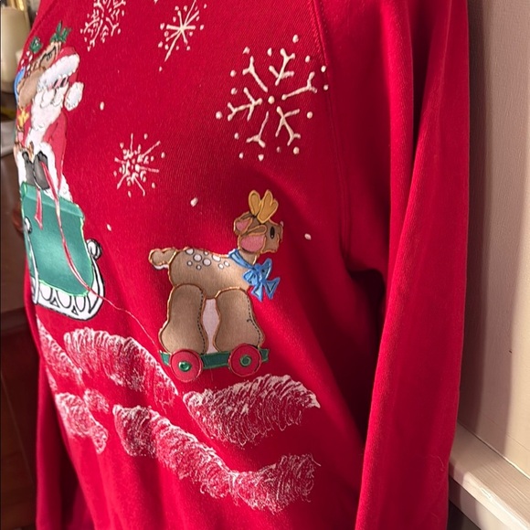 Jerzees Vintage 1990’s Red Sweatshirt Cozy and Stylish - Picture 4 of 5